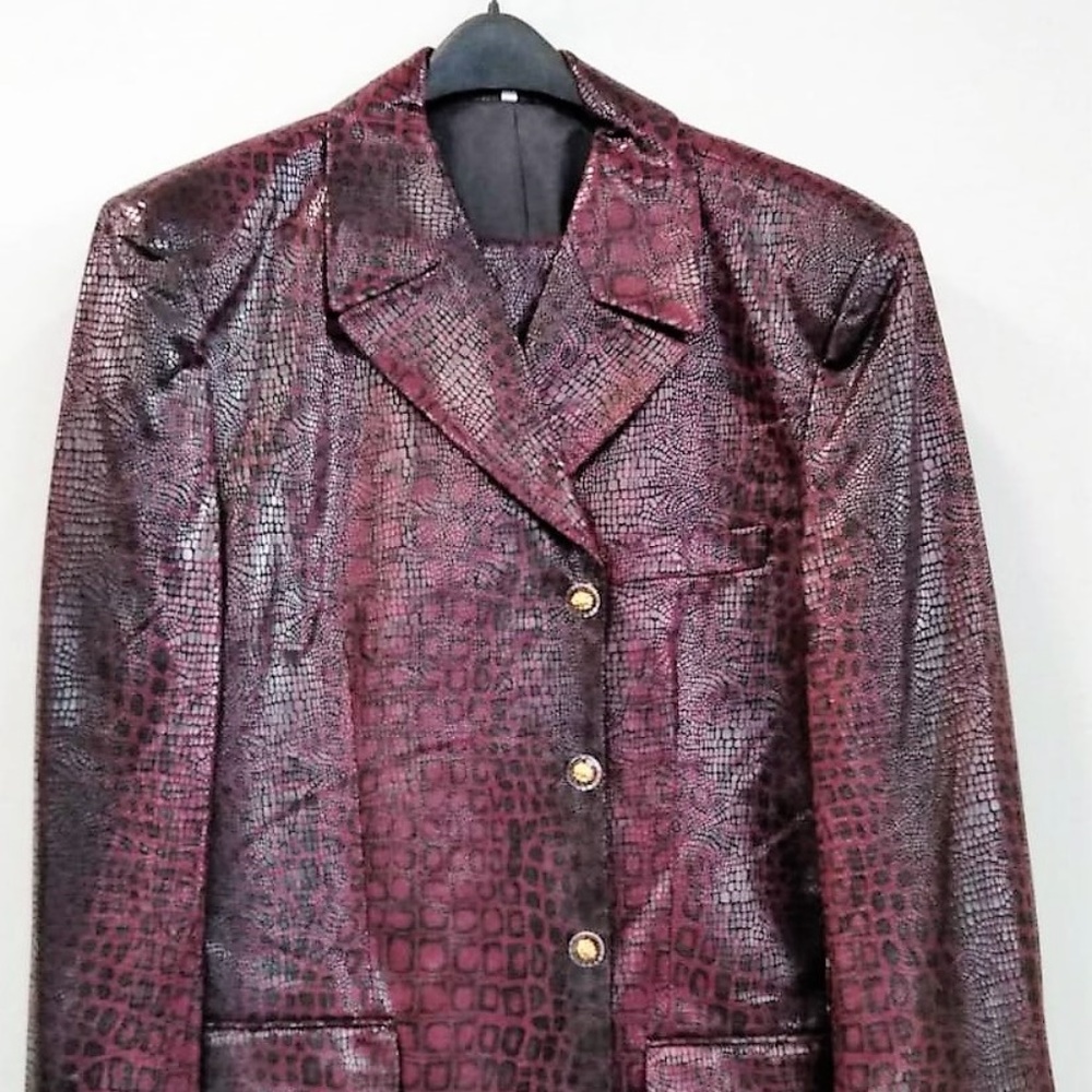 Men's 2 pcs Leather Suit - NEW with Tag